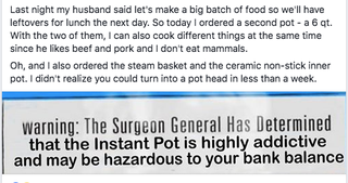 Illustration for article titled 5 foods that I, a sane person, cook in my Instant Pot regularly
